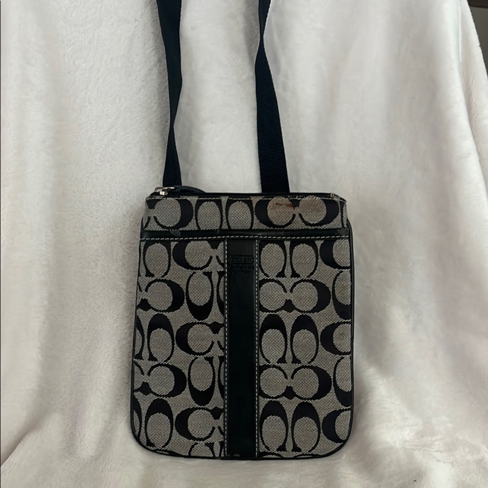 Coach Black and Gray Crossbody Bag